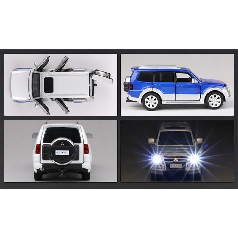 1/32 Mitsubishis PAJERO SUV Alloy Car Model Diecasts Metal Toy Off-road Vehicles Car Model Collectible Simulation Childrens Gift