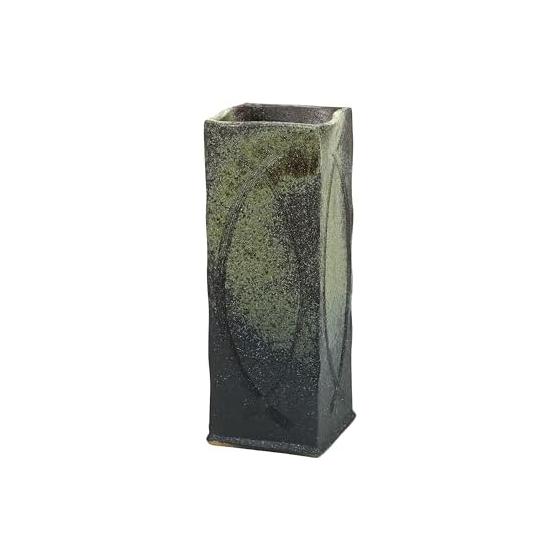 Tosato Shigaraki Ware Old Ceramic Square Umbrella Stand UM02-007