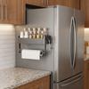Punch Free Refrigerator Magnetic Shelf Carbon Steel Cling Film Storage Rack  Washing Machine