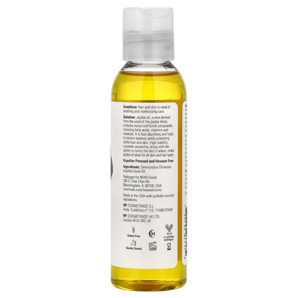 Now Foods Solutions Jojoba Oil, 118ml (4 Fl Oz) - 2 Pack