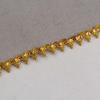 DIY Costume Sewing 25MM 9 m Braided Sequined Lace Trimming Gold Fabric Lace Danceweware Metallic Tatting Trim Lace
