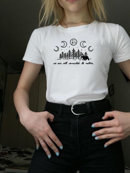 We Are Collection To Nature Tumblr Grunge Style Tshirts Women Summer Fashion Graphic Shirt Female Short