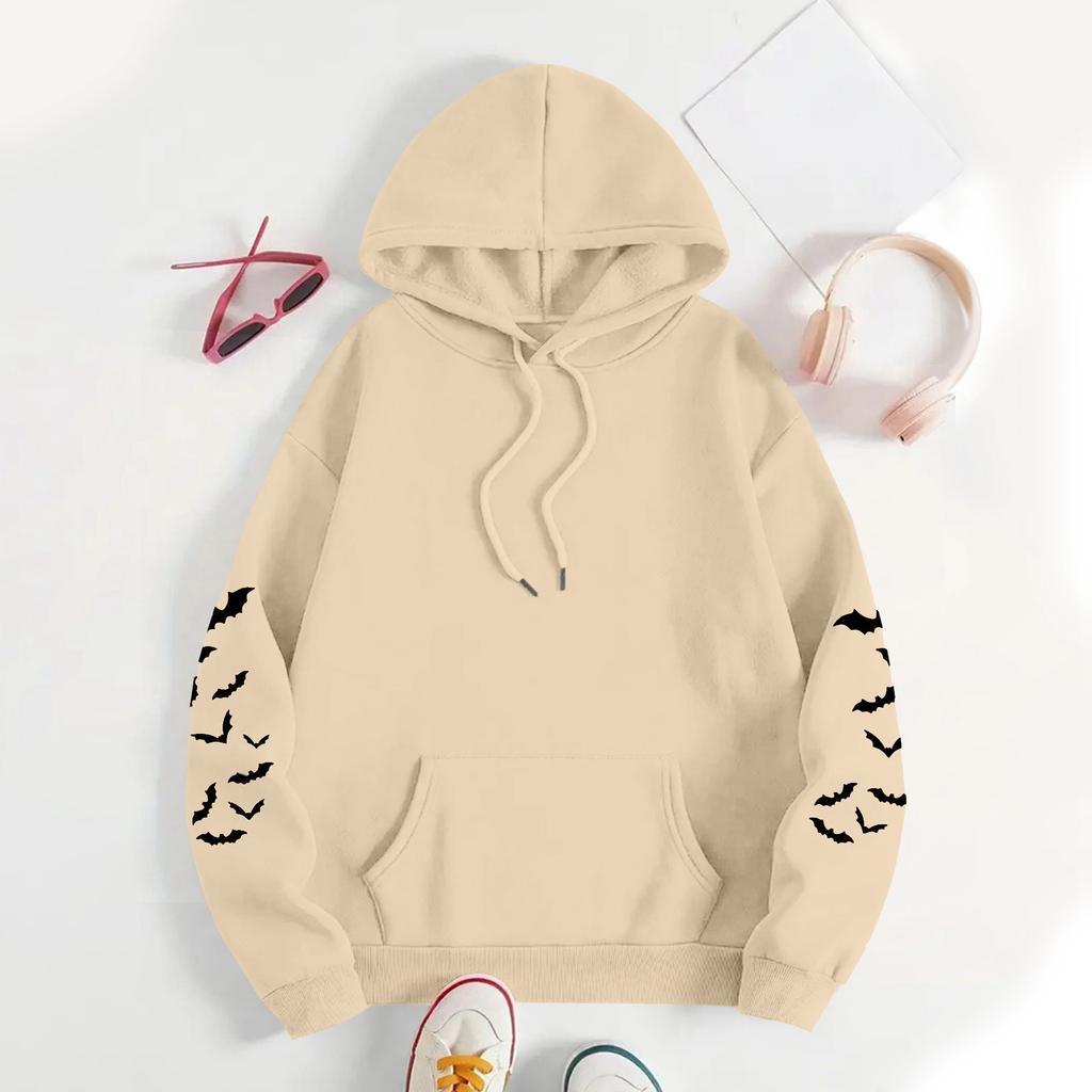 Women's Sweatshirt Casual Long Sleeve Atmosphere Top Loose Popular Round Neck Pullover Sweatshirt Top
