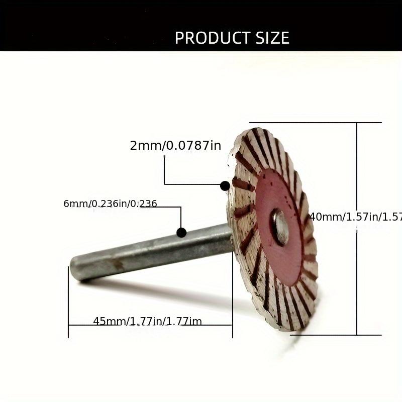40mm Diamond Mini Saw Blade with Thread Stone Disc Granite Sandstone Concrete Lettering Carving Tool