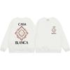 Grenzüberschreitende trendige Marke Casablanca Casablanca Buchstabe gemaltes Print 380g Herren- und Damen- Rundhals-Pullover