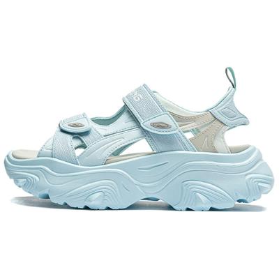 Li Ning Soft Coca Comfortable Trendy Beach Sandals Women Sandals Blue AGUU002-5