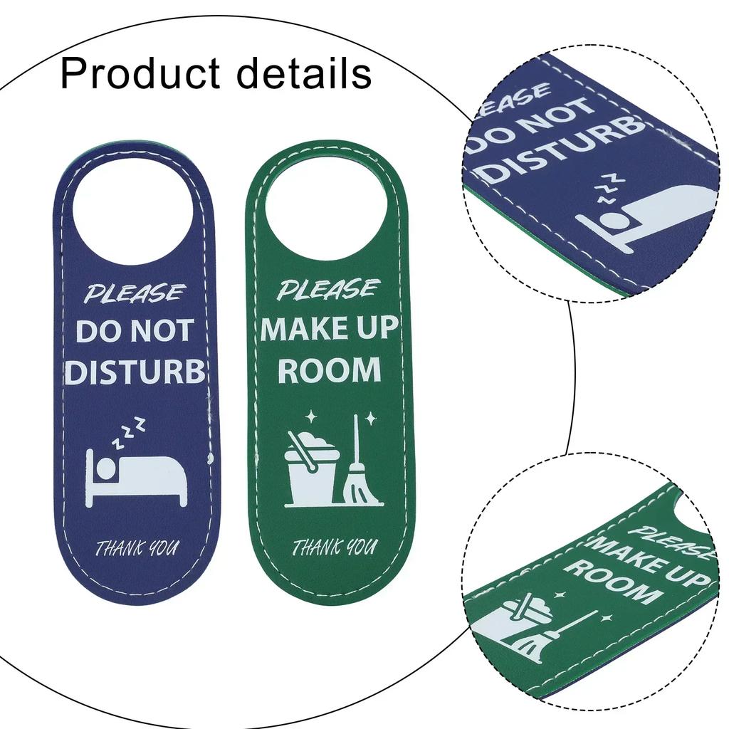 Bitte nicht stören Hotel Hinweisschild Doppelseitig PU-Leder Türschild Hotel Für Heimdeko Zubehör Auf Lager Großhandel