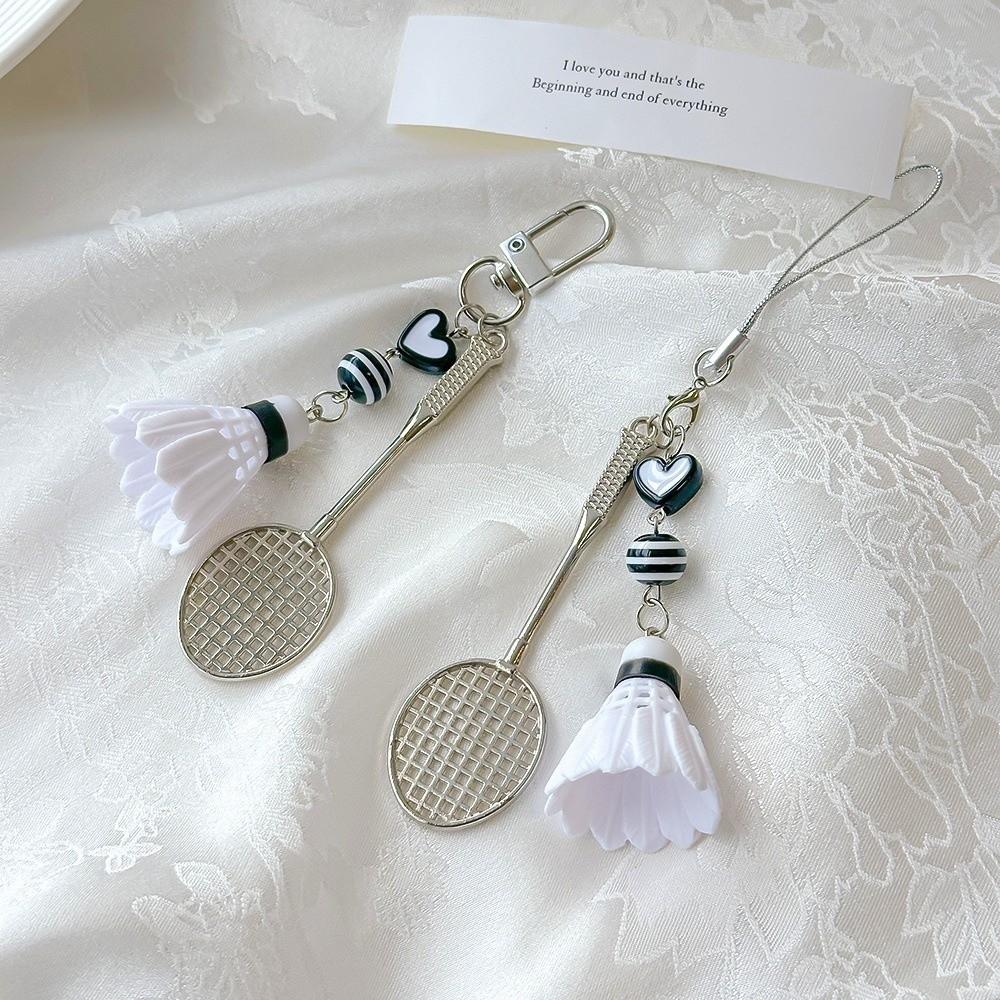 Exquisite Workmanship Badminton Keychain Mini Size Badminton Pendant Keyring Jewelry Accessories