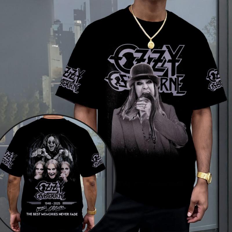 Rock Ozzy Band 3d Print T-shirt Men Women Fashion Hip Hop Short Sleeve Oversized Sports O-Neck Tops Tees Men Clothes