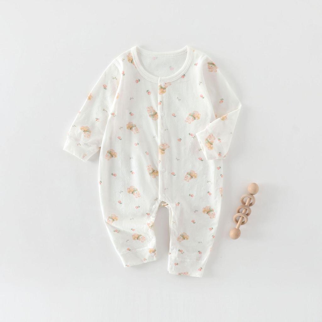A-Class Cute Summer Baby Romper: Long Sleeve Onesie for Newborns - Air Conditioning-Friendly Clothing