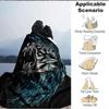 1PC Tiger Water Wave Design Print Blanket, Soft Throw Blanket - Warm & Cozy for Couch, Bed, Office, and Travel yy250912179