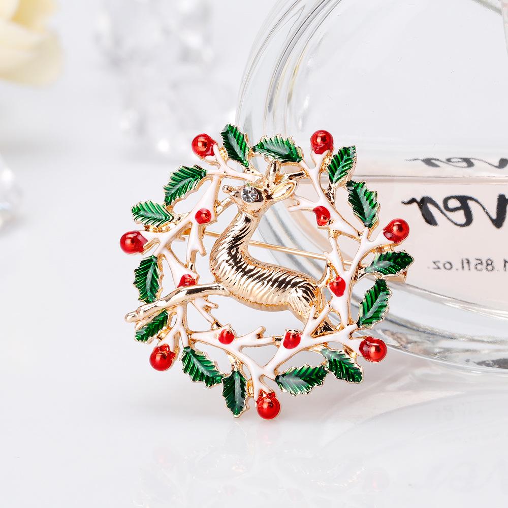 Fashion Brooch Cartoon Personal Christmas Elk Brooch