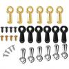 300 Picture Turn Button Fasteners Photo Frame Hardware And 300 Screws For Craft, Hanging, Drawing, Black