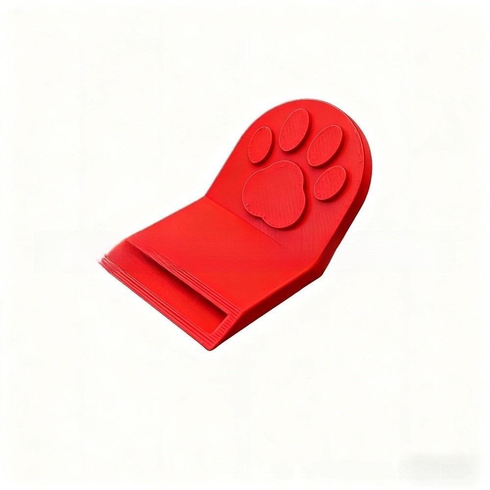 Cute Non-Slip Grip Cat Food Can Opener Easy-Clean Plastic Bottle Opener Cat Paw Ergonomic Canned Food Opener Cat Dog