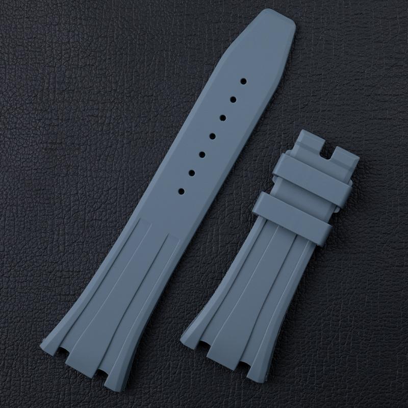 Soft Rubber Quality 26mm Width Watchband For 41mm Dail AP Strap For Audemars Belt Piguet Watch Band 15400/15500 Fold Buckle