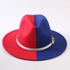 Popular European and American Classic Double-color Wide-brimmed Top Hat Men's and Women's Fashion OL Style Cowboy Hat Jazz Hat