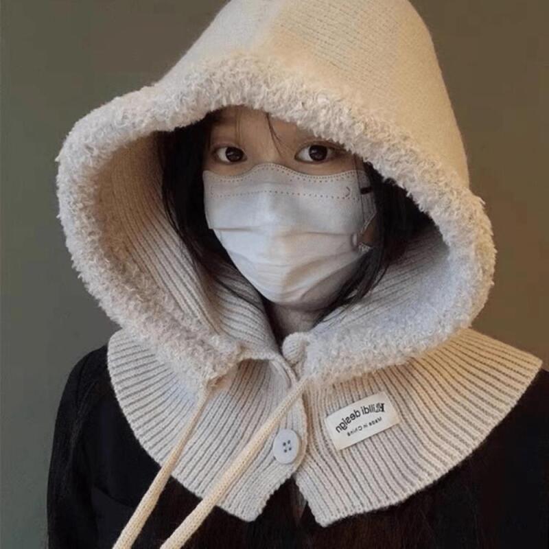 Women's Sweater Cute Hoodie Wool Hat