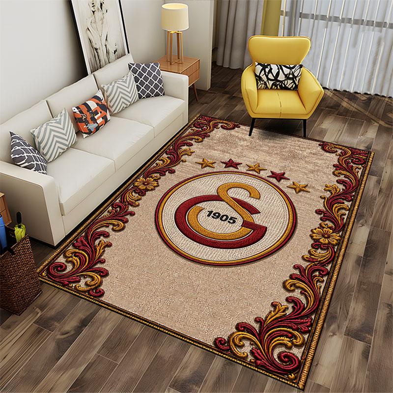 Galatasaray Logo Carpet Design suitable as a non-slip mat for the living room or bedroom sofa