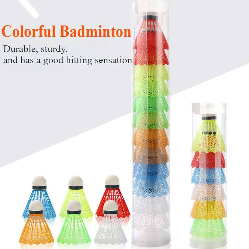 6/12Pcs Colorful Badminton Balls Shuttlecocks Multi-colored Badminton Foam Balls Leisure Sport Games Outdoor Sport