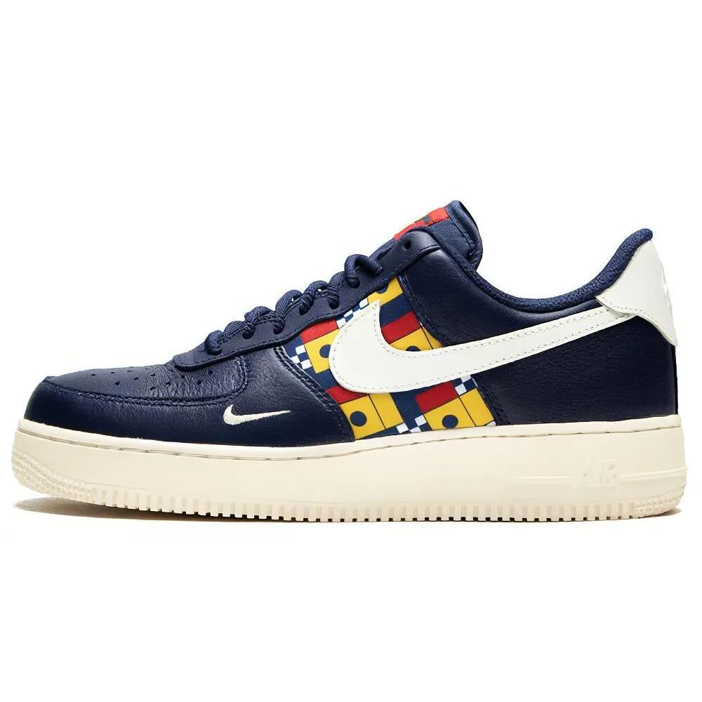 Nike Air Force 1 Low 'Nautical Redux' (Unisex) Midnight Navy / Sail-Gym Red-University Gold Skate Shoes AR5394 400