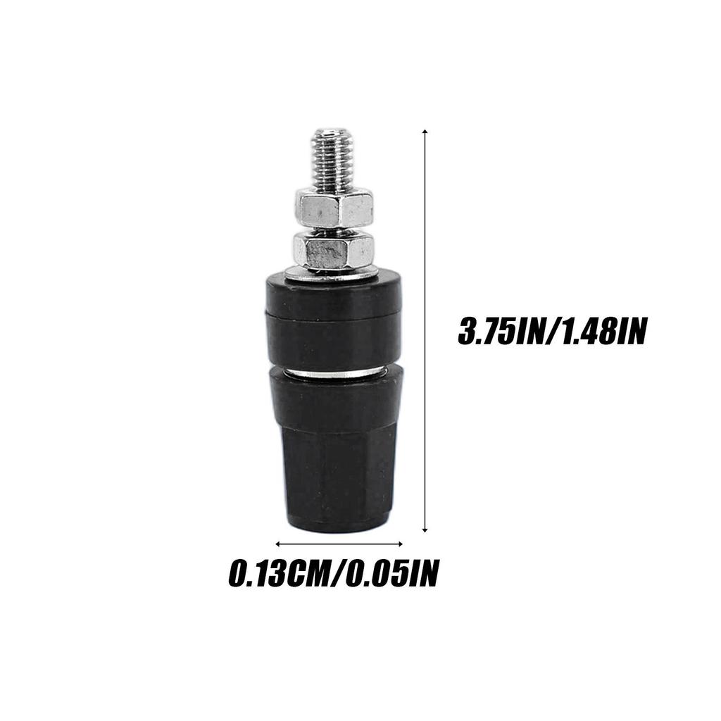 1-6PCS 4MM Banana Socket Insulated Binding Post Nut Banana Plug Jack Terminal Connector for Audio Amplifier Speaker Power Supply