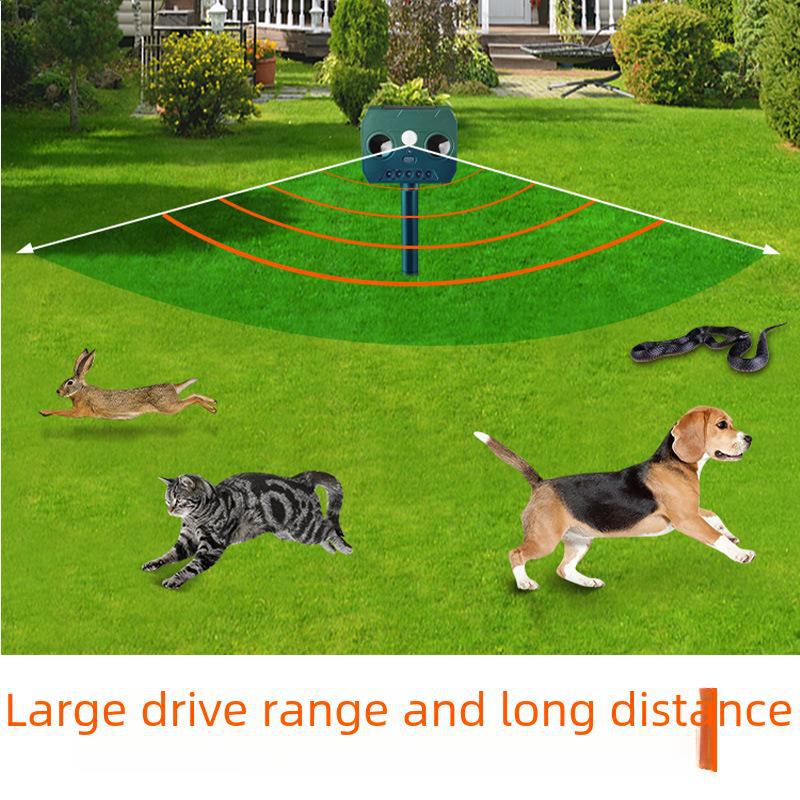 Solar Ultrasonic Animal Repeller with Infrared Sensor for Mice, Birds, and Insects