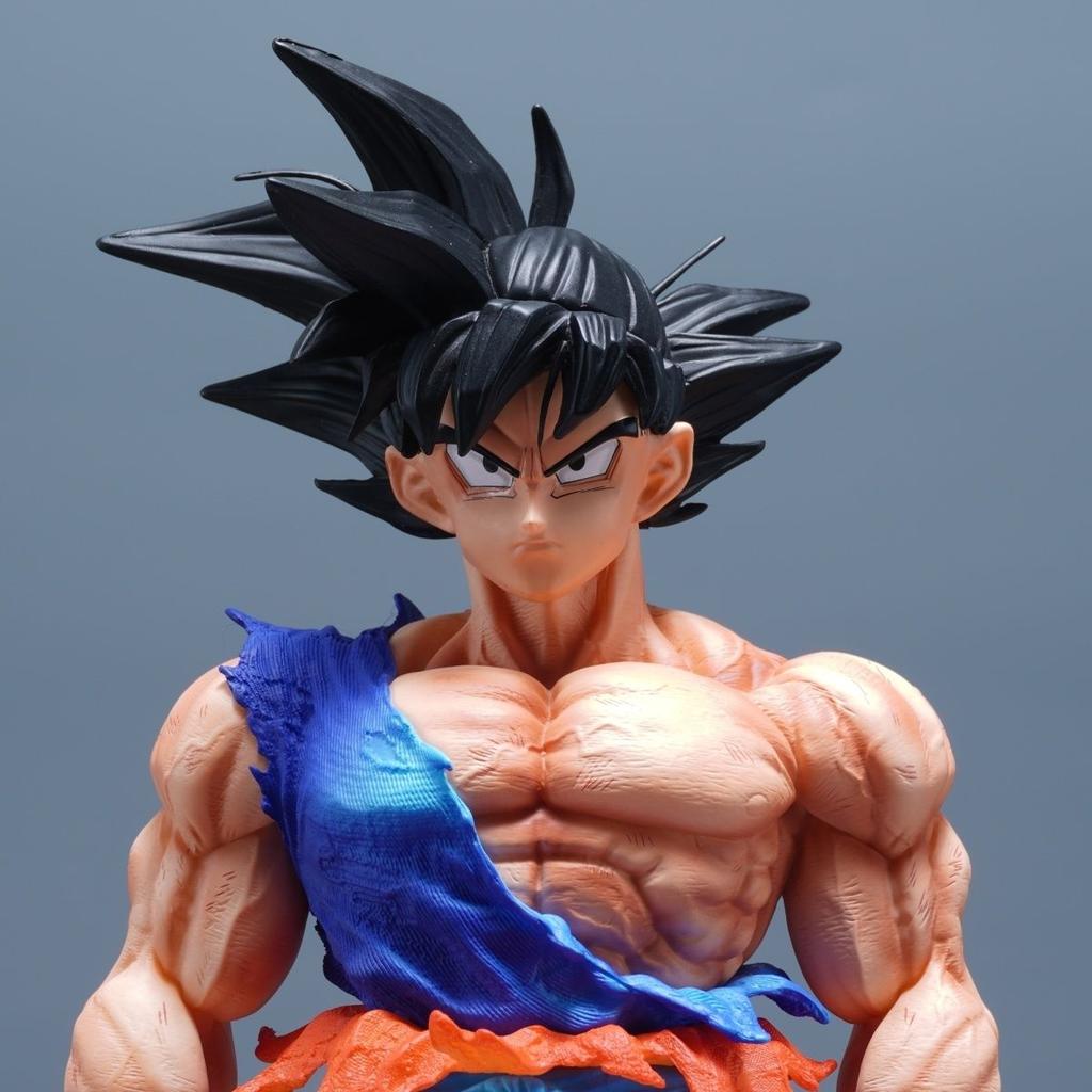 30CM LK studio  jD Wukong action figure dragon ballz Ssj3 Broly Anime Figures Replaceable Three heads PVC Collection Mode  Gifts