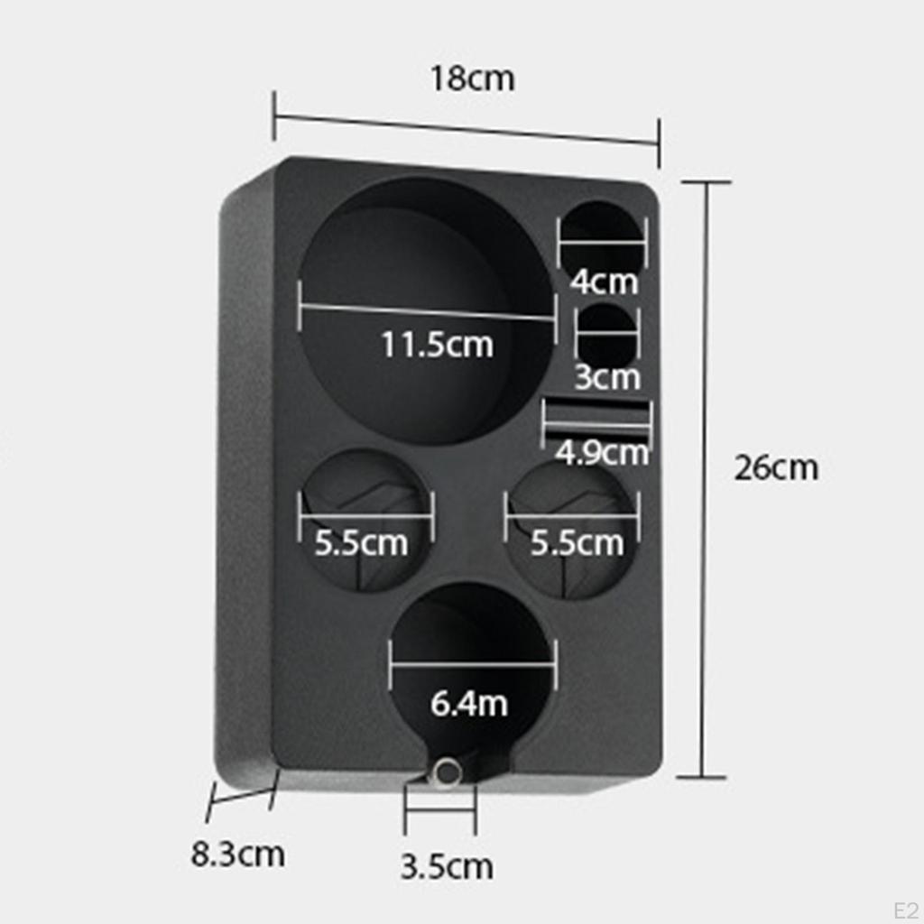 Coffee Holder Espresso Storage Box Universal Tool Non-slip Tamping Station for Countertop