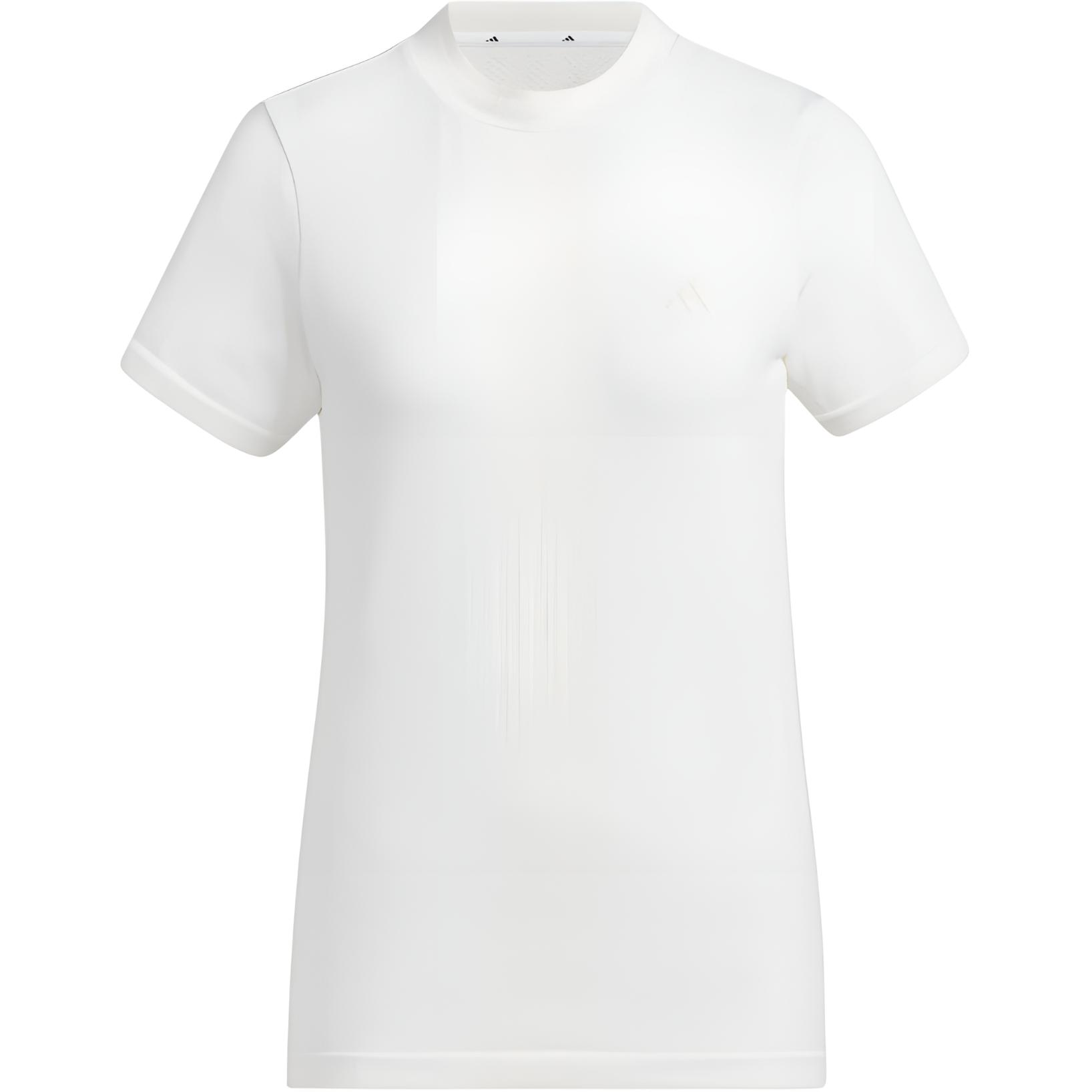 Adidas Primeknit Seamless Mock Shirt T Shirt Women s White IN6605 M