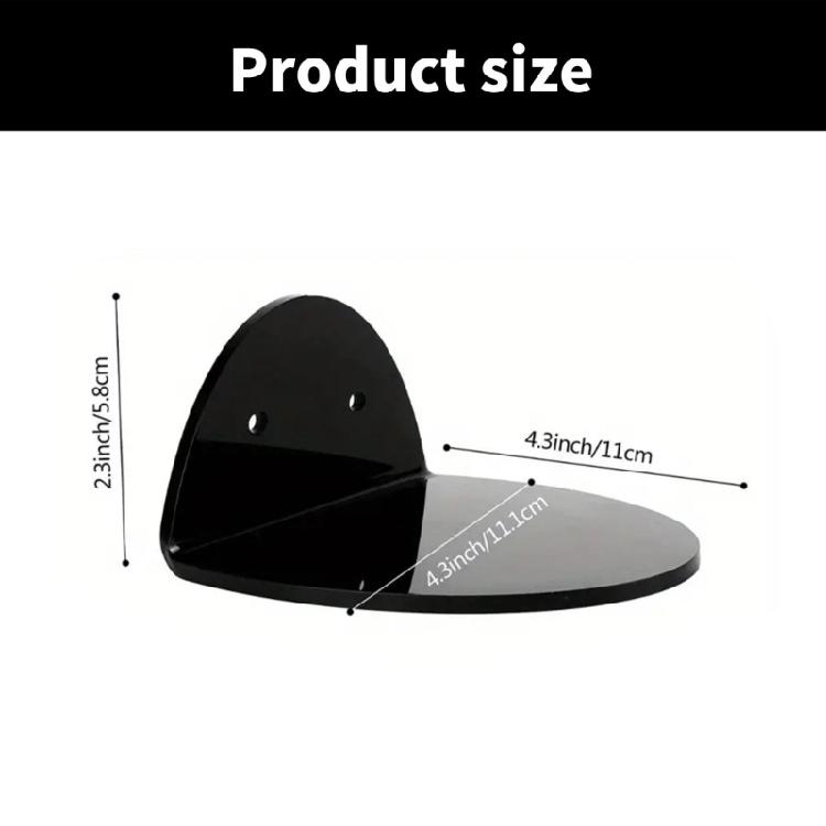 Multipurpose Acrylics Wall Shelves for Baby Monitors and Security Cameras Set of 3 Clear Home Storage Holder Accessory