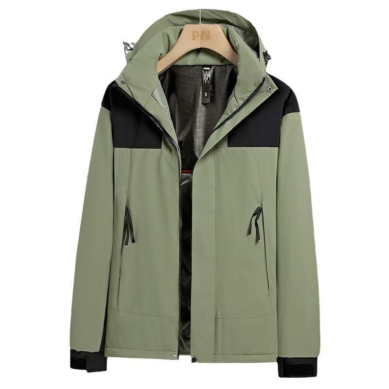 Jacket Men's and Women's Graphene Cotton-padded Clothes Autumn and Winter Velvet Waterproof and Windproof Outdoor Leisure Sports Mountaineering Jacket