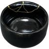 Ale-net Matcha Bowl, W12 x D12 x H7.7cm, Yuzu Tenmoku Kintsugi Style, Mino Ware, Made in Japan