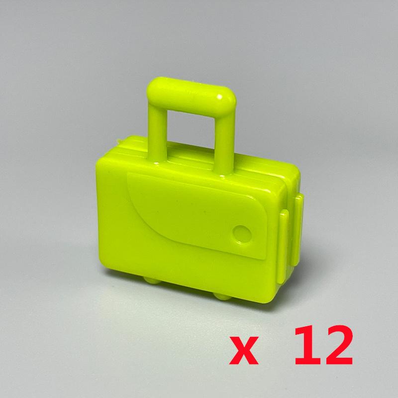 

12pcs MY OWN CREATION Blocks Luggage Rod Boxes Tourism Box 37178 Add-Ons Assembled Component Building Blocks Playthings Ideal For Children колір зеленого яблука