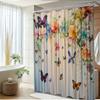 Vibrant Butterfly Garden Shower Curtain - Waterproof,Mildew-Resistant With Colorful Floral Design For A Lively, Elegant Bathroom