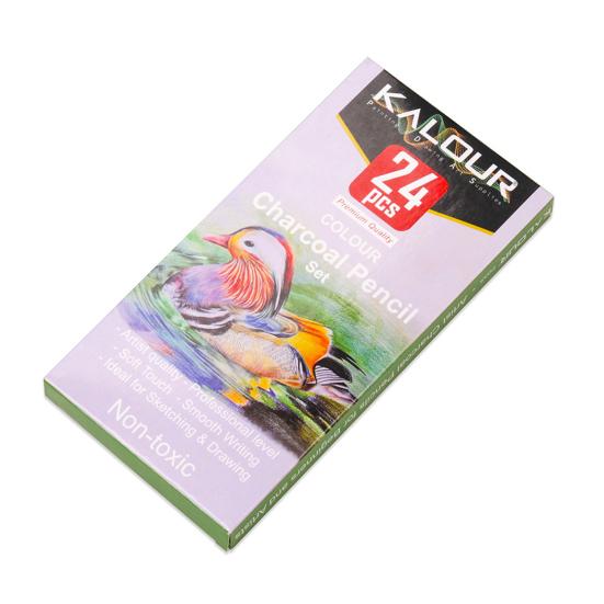 24Pcs Colored Pencil Professional Art Drawing Pencils Set Coloring Pencil Beginners Artists School