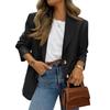 Women's Faux Suede Button Jacket Oversized Gathered Hem Short Length Coat Casual Vintage Outerwear With Pockets