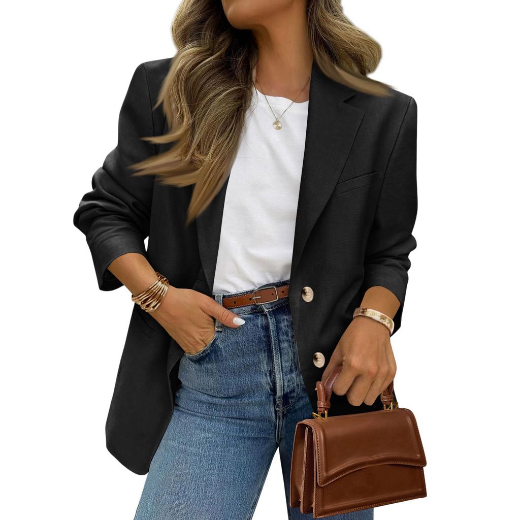 Women's Faux Suede Button Jacket Oversized Gathered Hem Short Length Coat Casual Vintage Outerwear With Pockets