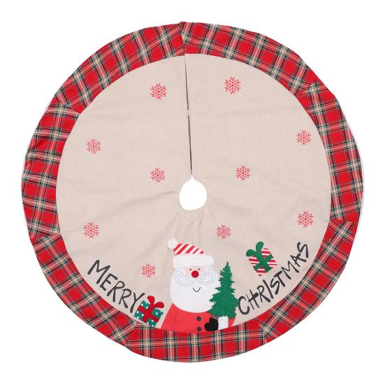 120cm Beautiful Christmas Tree Prop Skirt Soft Anti-fade Festival