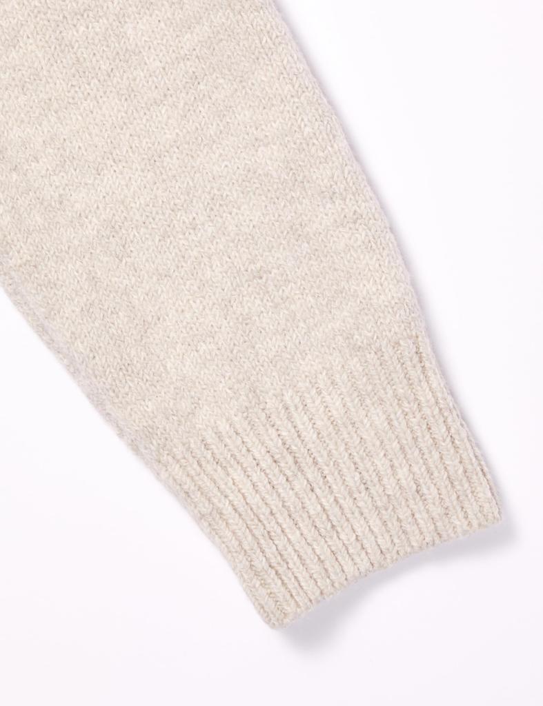 Amazon Essentials Men's Quarter-Zip Soft Touch Long Sleeve Sweater, Off-White, Size XL