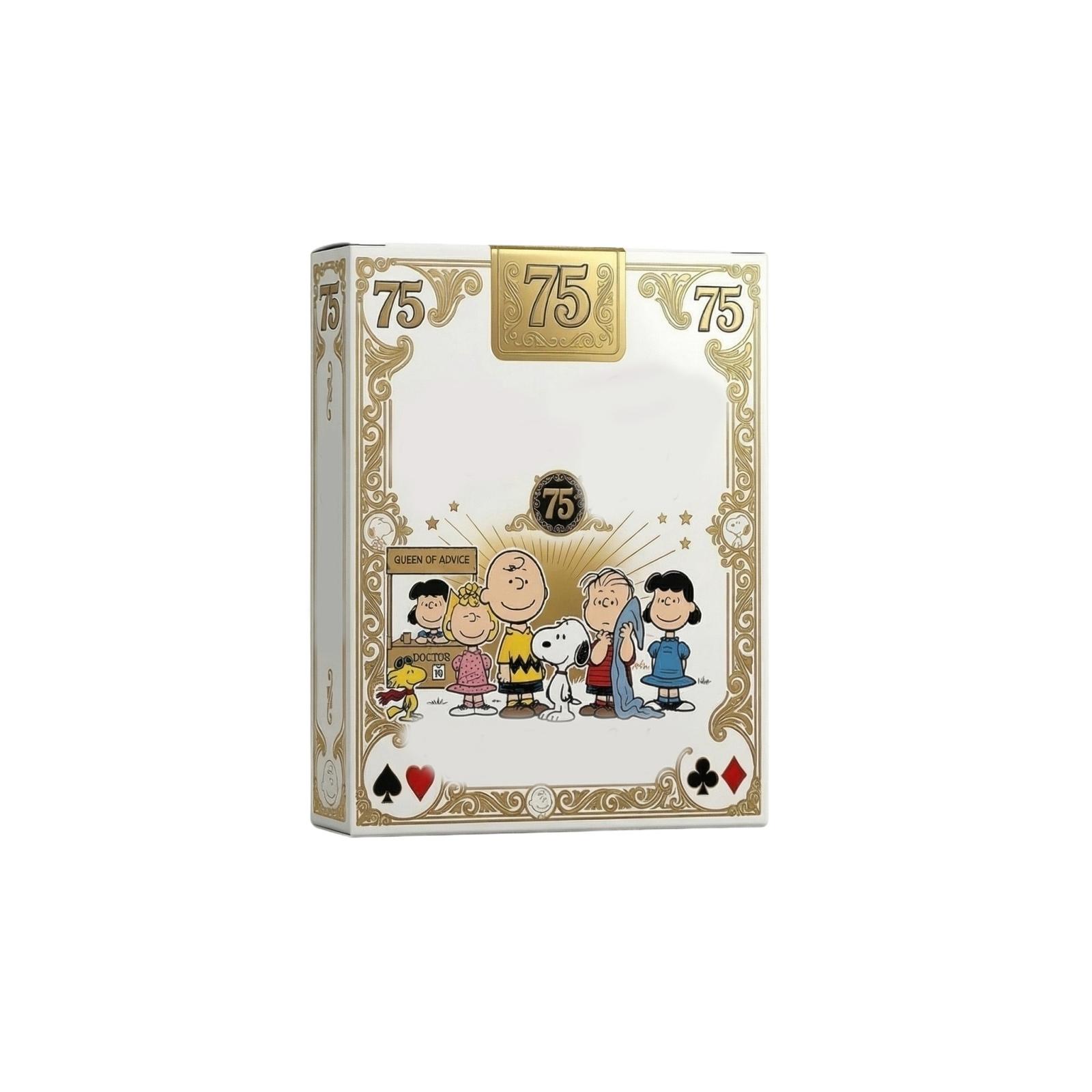 

Commemorative 75th Anniversary Playing Cards Deck Featuring Classic Comic Strip Characters Durable Cardstock Standard Poker Size One Size белый