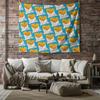 French Fries Tapestry Wall Hanging Fast Food Decor Kitchen Aesthetic Trendy Dorm Room Backdrop Unique Foodie Gift Retro Diner Vi