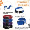 4 Pack Medium Basic Dog Collars Adjustable Dog Collars for Large Breakaway Dogs Collar Classic Pet Dogs Collar with Quick Release Buckle for Walking