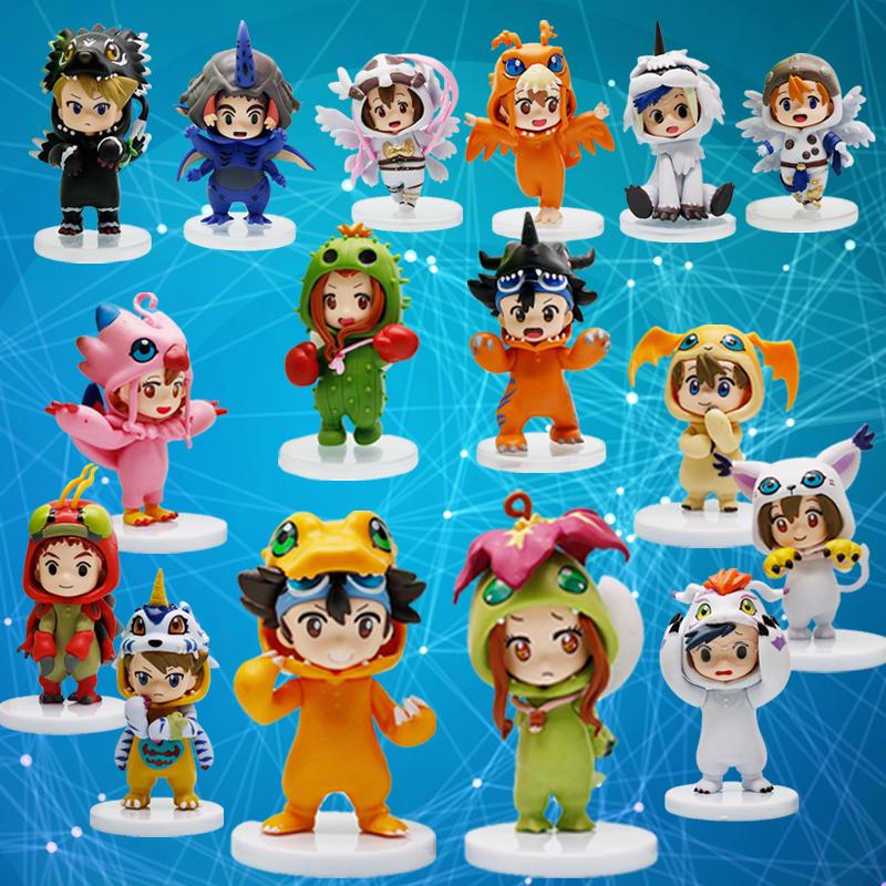 High Quality 8Pcs/Set Anime Digital Monster Digimon Cosplay Cute Action Figure Model Toys Brithday Gift Cake Decoration