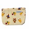 Ins Flat Top Bag Large Capacity Makeup Bag Cute Cartoon Bear Cosmetic Bag  Girly