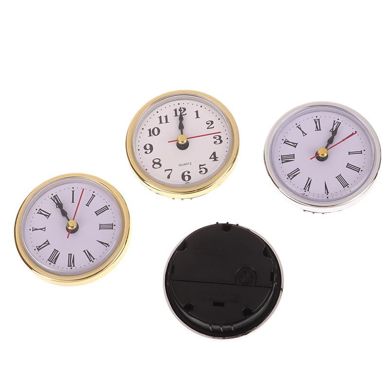 Klassisk Ur Håndværk Kvarts Urværk 2-1/2" (65Mm) Rundt Ur Hovedindsats Romertal Lille Ur Arabiske Tal Ur