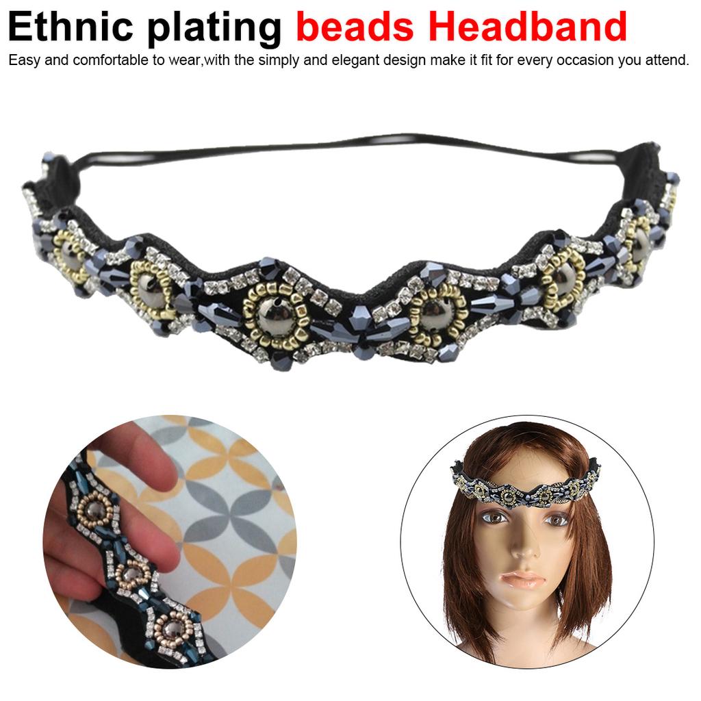 Girls Pearl Hairband Princess Headband Crystal Jewelry Hair Accessories KS