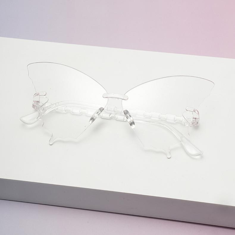 Butterfly Eyewear Unisex Frameless Sunglasses With Resin Lenses For Travel And Fashion