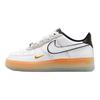 Nike Air Force 1  GS White Black Orange Kids Sneakers Orange-Peel IQ0205-100