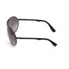 Lunettes de soleil - Web - WE0282 - Forme de masque - Noir lucide - Verres fumés gris