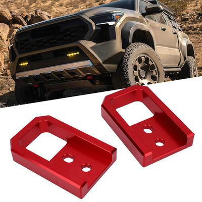 2 STÜCK Abschlepphaken Passend für 2024-2026 Auto Aluminiumlegierung Fahrzeug Abschlepphaken Rot